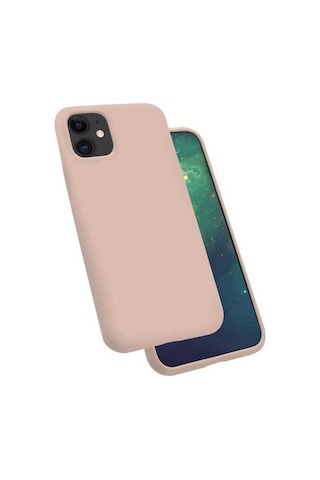 Apple Uyumlu iPhone 11 Kılıf Zore Silk Silikon Pembe