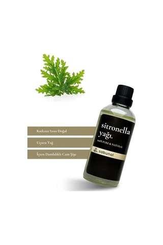 Sabunal Sitronella Yağı 100 ML - Sinek Kovucu ve Doğal Ferahlatıcı Yağ