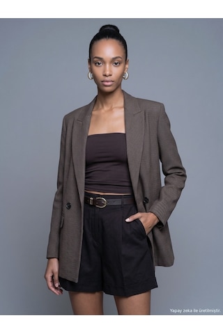 Dilvin 60820 Blazer Ceket-kahve