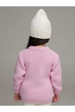 Djaza Kids Çocuklar İçin Örme Oversize Kazak 241271963 Pembe