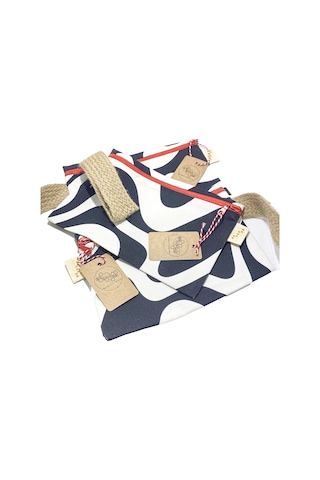 GURUYEMİŞ BOX "beehive" Strawberry Zebra Concept Clutch El Çantas Beyaz  -  Siyah