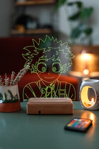 Deku Izuku My Hero Academia 16 Renk Kumandalı 3d Gece Lambası