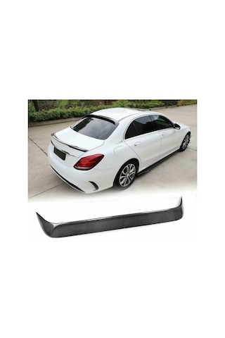 Mercedes W205 Boyalı Pianoblack Cam Üstü Spoiler 2015-2021 Aras