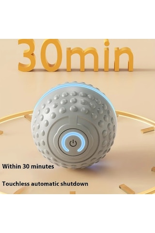 Turcoshop11 1 Otomatik Zıplayan Kırmızı Köpek Oyuncağı Usb Şarjlı Akıllı İnteraktif Top Küçük Orta Büyük Boy Köpekler İçin