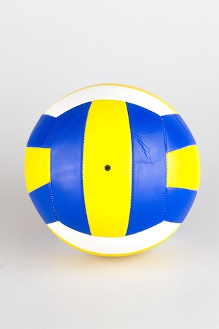 Abbetc Dikişli Voleybol Topu Sarı Lacivert Yumuşak Deri Salon Antrenman Topu Sarı - Lacivert