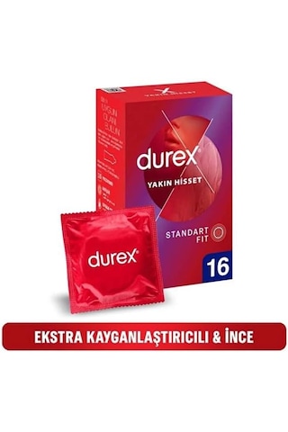 Durex Yakın Hisset 16'lı Prezervatif