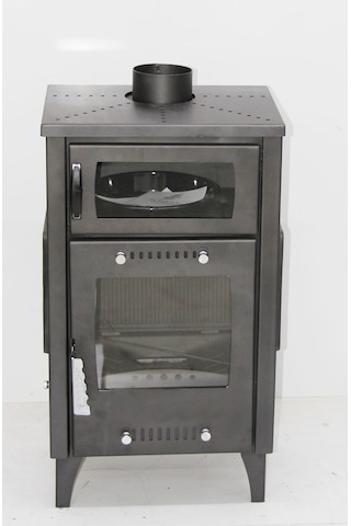 Dorello Soba Troy Model 3 Tarafı Camlı Kuzineli Soba