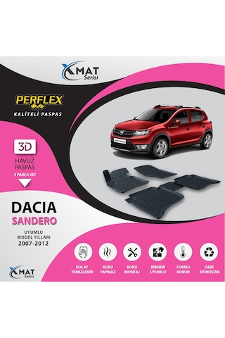 Perflex Paspas 3d Havuzlu Sandero 2007-2012