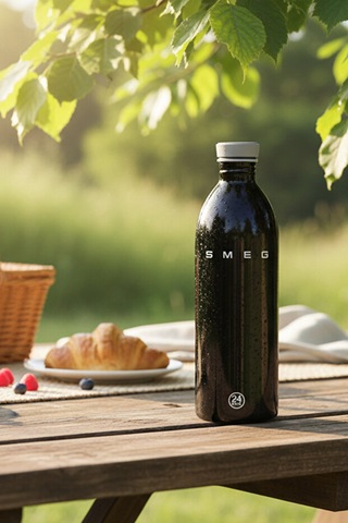 Smeg 50's Style Retro Clima Bottle Wbf01 500 Ml Çelik Termos Siyah