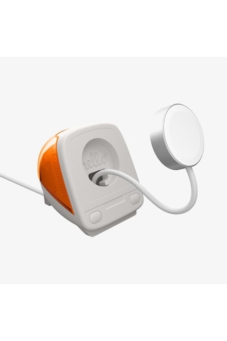 Spigen Apple Watch İle Uyumlu Saat Standı Classic C1 Dayanıklı Silikon Malzeme Bondi Blue İmac Tasarım Stand Tangerine