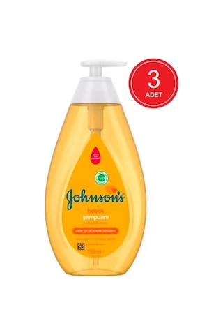 Johnson's Baby Bebek Şampuanı 3 x 750 ML