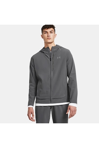 Under Armour Outrun The Erkek Gri Koşu Ceketi 1376794 Gri