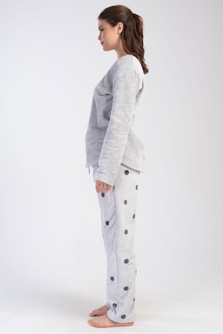 Kadın Welsoft Uzun Kol Gri Pijama Takım C3t5n1o304 001