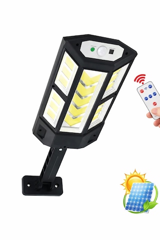249 Led Güneş Enerjili Solar Lamba Kumandalı 3 Modlu Hareket Sensörlü Dış Mekan Bahçe Aydınlatma