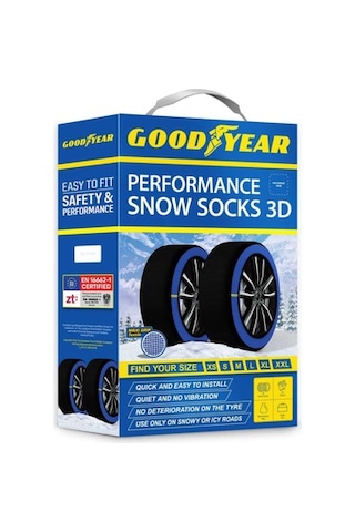 Goodyear Kar Çorabı, A+ Kalite Yüksek Performanslı Kar Zinciri Xl