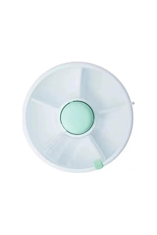 Dianziye Çocuk Atıştırmalıklarını Saklamak İçin Dönen, Kapaklı, Muhafaza Eden Taşınabilir Atıştırma Kutusu Yeşil