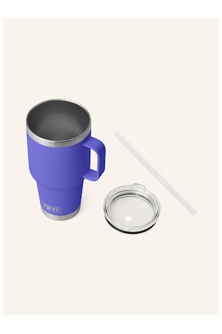 Yeti Termal Kupa 1l , Çift Cidarlı, Paslanmaz Çelik, Pipetli Ve Saplı Mavi