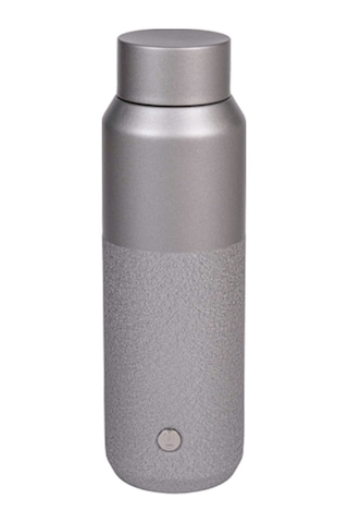 Gümüş Rengi Paslanmaz Çelik Metal Matara 550 ML Kapaklı No:98