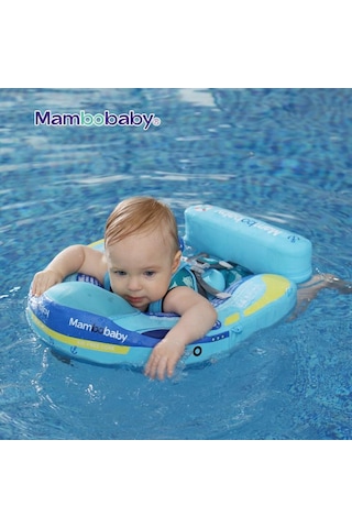 Mambobaby Yüzme Simidi - Ship, Emniyetli, Gölgelikli Ve Ayak Destekli