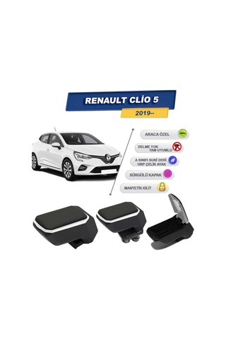 Cross Auto Accessorıes Renault Clio 5 2019 Sonrası İle Uyumlu Geçmeli Kolçak, Kol Dayama - A+ Kalite