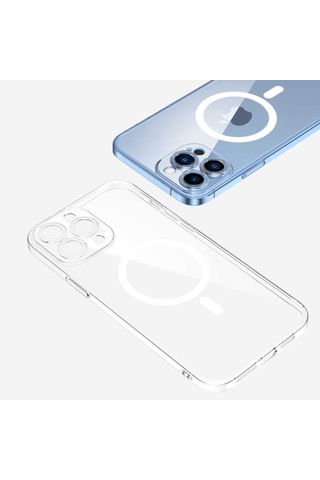Apple Uyumlu iPhone 12 Pro Max Kilif Kamera Korumali Magsafe Zore Porto Kilif 563890376