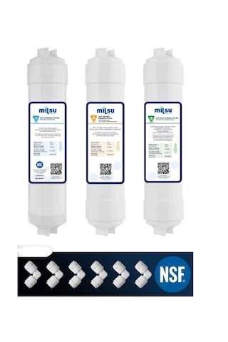 Mil Su Kapalı Kasa Su Arıtma Cihazı Aquaflo 3Lü Ön Filtre Seti (214891963)