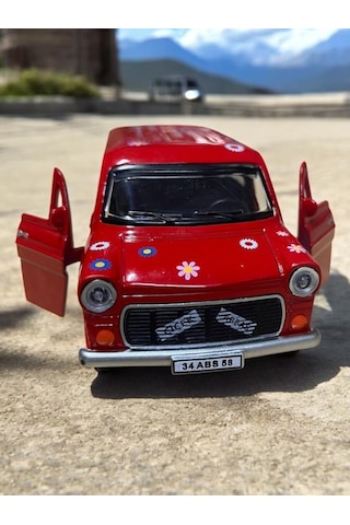 Metal Çek Bırak Çiçek Abbas Minibüs 1/36 Ölçek Diğer