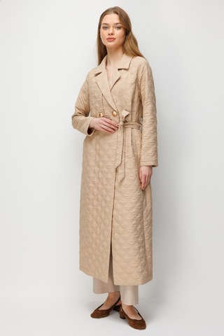 Esswaap Kapitone Dokulu Trenç Camel Camel