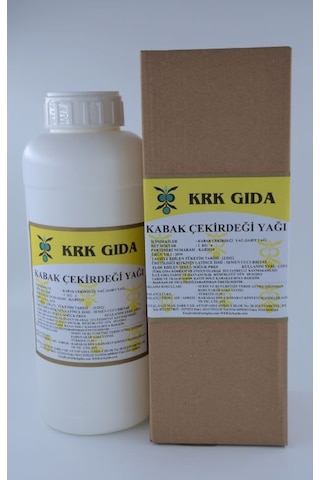 Krk Gıda Kabak Çekirdeği Yağı 1 KG Krk Gıda Kabak Çekirdeği Yağı 1 KG