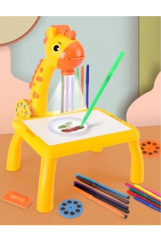 Zürafa Tasarımlı Projeksiyonlu Boyama Tahtası