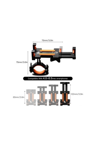 Besthome1 Bm03 Dayanıklı Alüminyum Alaşımlı Bisiklet Telefon Tutucu - Şok Emici Silikonlu, Mavi Renkli, Uygun Tüm Bisikletlere, Mavi