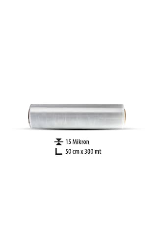 Cook Toptan Palet Streç Film 15 Mikron 50 Cm, 300 M - Koli İçi 6 Adet