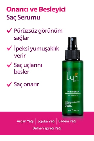 Lyn Skincare Onarıcı ve Besleyici Saç Serumu 100 ML