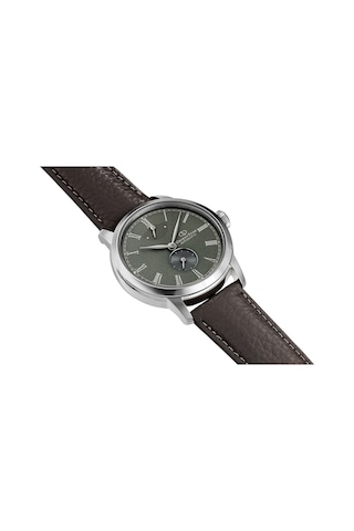 Orient Star Re-bs0001e00b Kurmalı Otomatik Deri Kahverengi Yeşil Kadran Safir Cam 39 Mm Erkek Kol Saati Gri