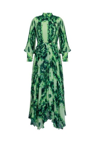 Senna Chıcory Dress Yeşil Yeşil