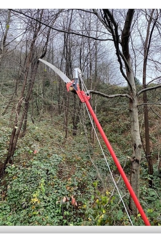 Meşem Yüksek Dal Budama Makası Testereli + Saplı