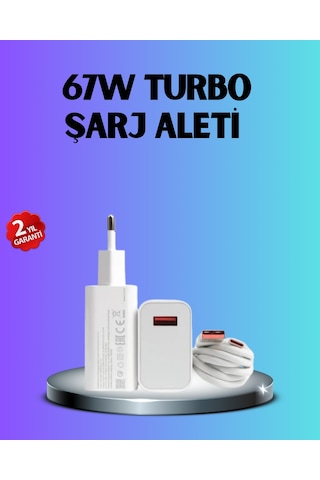 Cosmotex 67 Watt Type C Hızlı Şarj Başlık Xiaomi Black Shark Uyumlu