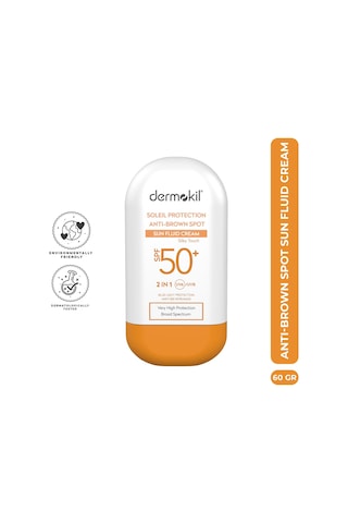 Dermokil Soleil Protection brown Spot Sun Fluid Cream Spf 50+ Leke Karşıtı Fluid Güneş Koruyucu 60 Ml