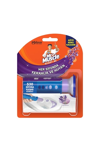Mr. Muscle Klozet Jel Blok Tuvalet Temizleyici Lavanta 36 G
