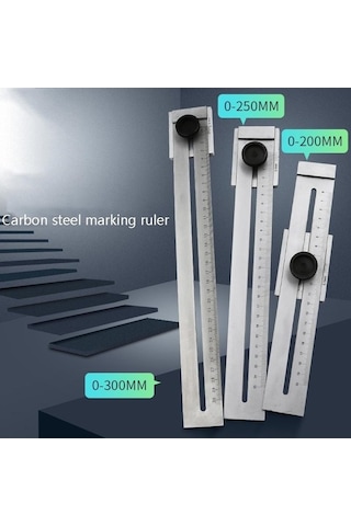 Dancemonkey 0-300mm Taşınabilir Ağaç İşleme Marker Cetvel, Pratik Tasarım Diğer