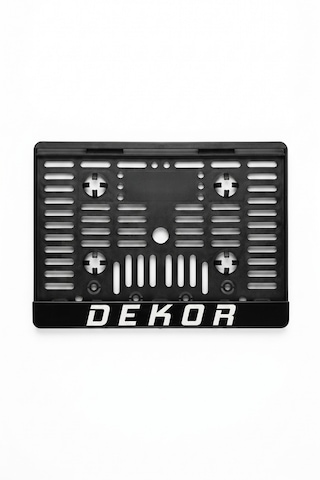 Dekor Yazılı Motosiklet Plakalığı