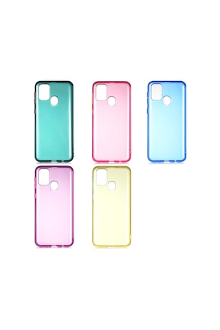 Samsung Uyumlu Galaxy M31 Kılıf Zore Bistro Kapak-Pembe