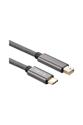 Pazly Type-c - Mini Dp Kablo 4k 60hz Usb-c Dönüştürücü, Ses Ve Video Senkron, Gri 2m Kablo