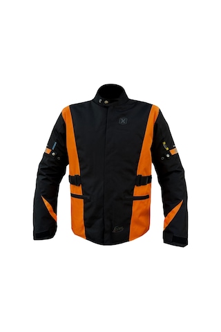 Xspeed Eon Dört Mevsim Korumalı Uzun Motosiklet Montu Turuncu - Siyah