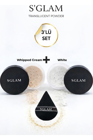 Pudra Seti Ve Pudra Süngeri Bej-white Bej-white Diğer