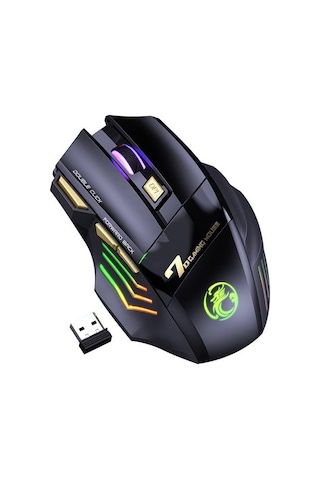 Valkyrie Imice Gw-X7 7 Tuşlu Sessiz 2.4g Wireless Bluetoothlu Şarj Edilebilir Kablosuz Gaming Mouse