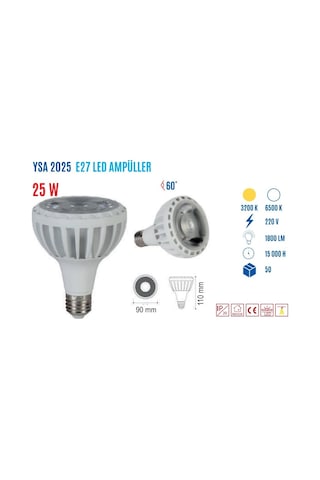 Ycl Ysa-2025B 25W Par30 Led Ampul E27 Beyaz