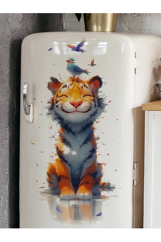 Sticker Store Duvar İçin Kendinden Yapışkanlı Kaplan Dekor Çıkartmaları 245677483 Siyah