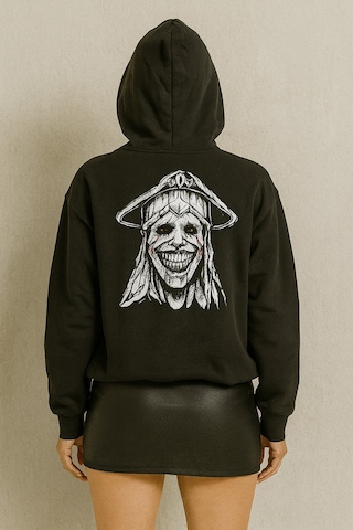 Hmo Store Unisex Dark Hoodie Sırtı Baskılı Özel Model Siyah
