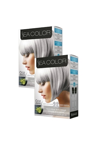 Sea Color 0.02 Saç Boyası Gümüş Gri 2 x 100 ML